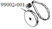 PULLEY 100MXL025 3/8 B / NO HUB (Separator Wheels)